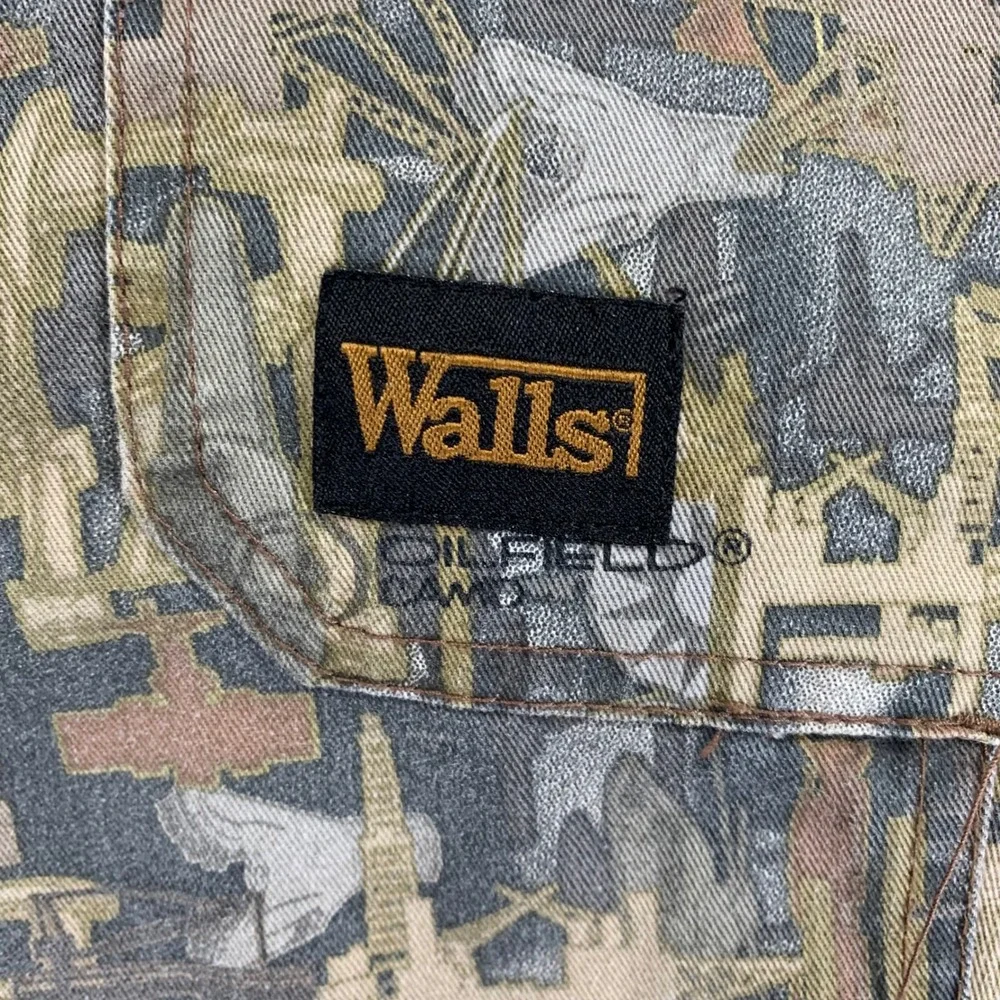 Walls Oilfield‎ Camo Cargo Pants Mens XL 42-44 Multicolor Industrial Workwear